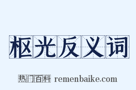 枢光反义词是什么意思的图片